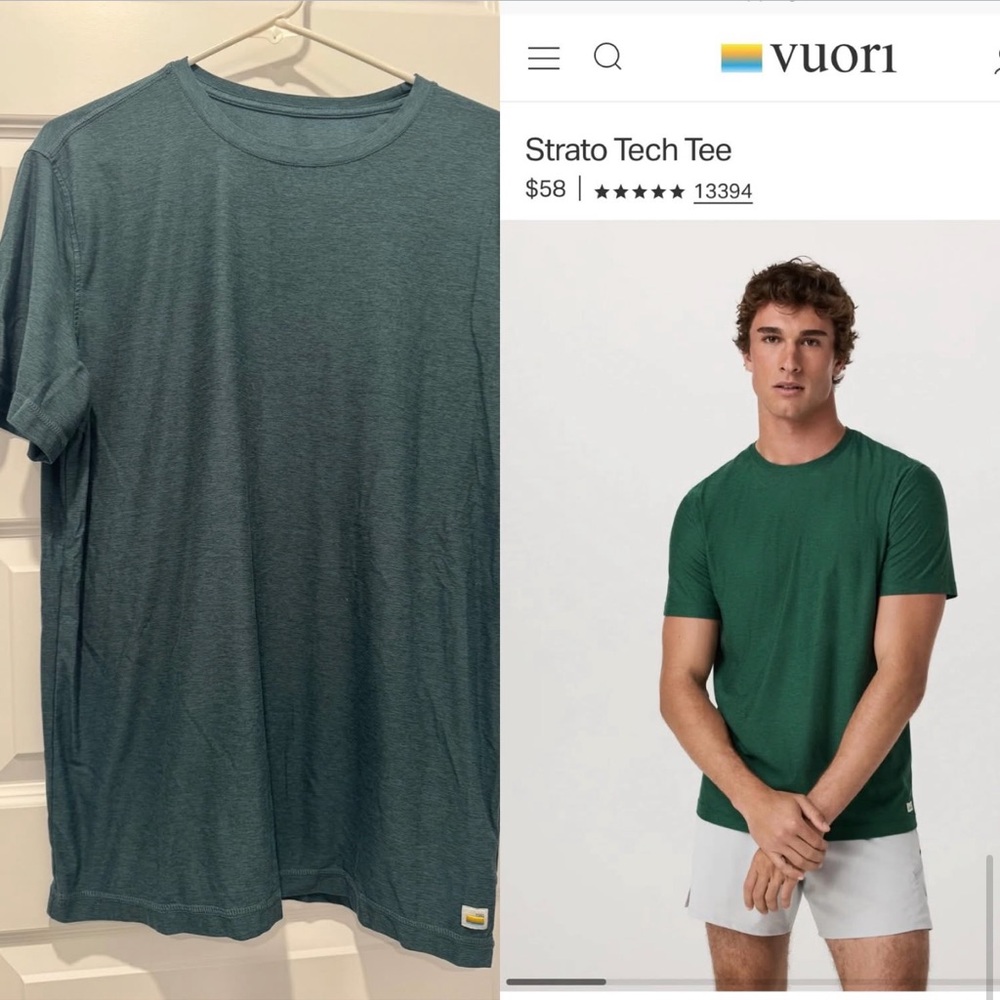 Vuori Strato Tech Tee - Teal